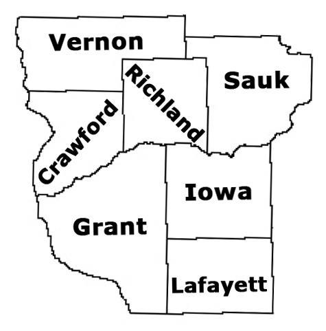 Southwest Wisconsin Map