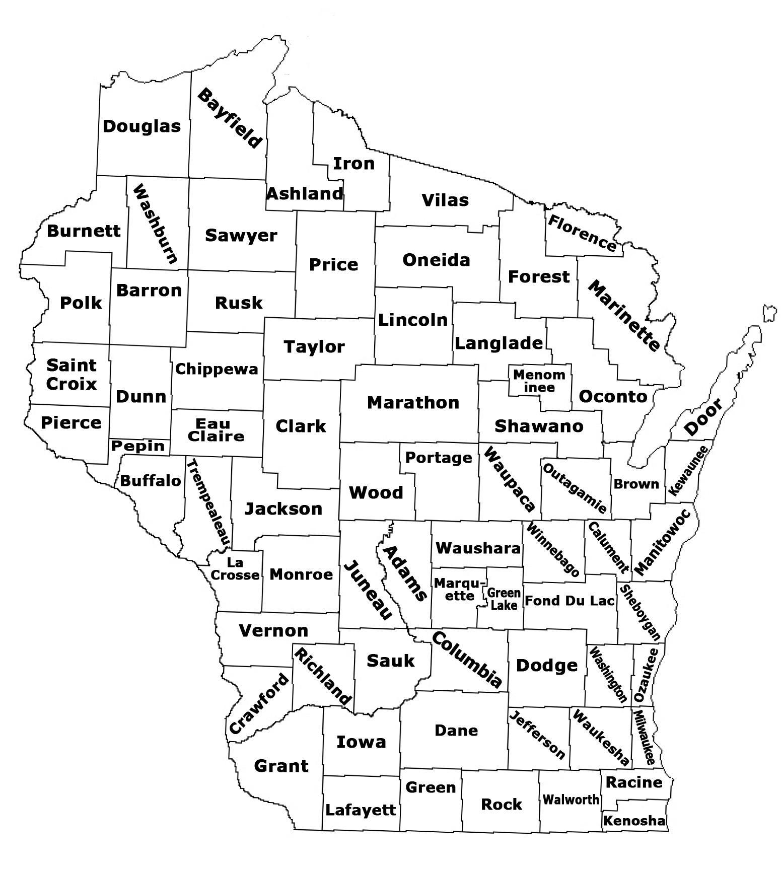 Wisconsin Counties